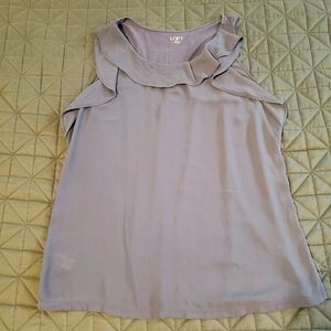 Tank top with ruffles
